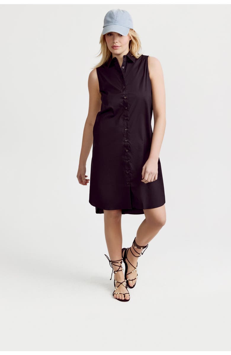 The Shirt The Sleeveless Shirt Dress, Main, color, Black