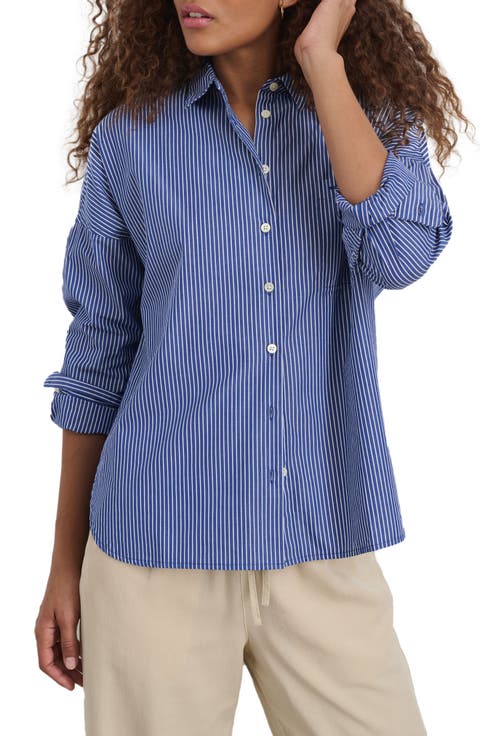 Jo Stripe Button-Up Shirt