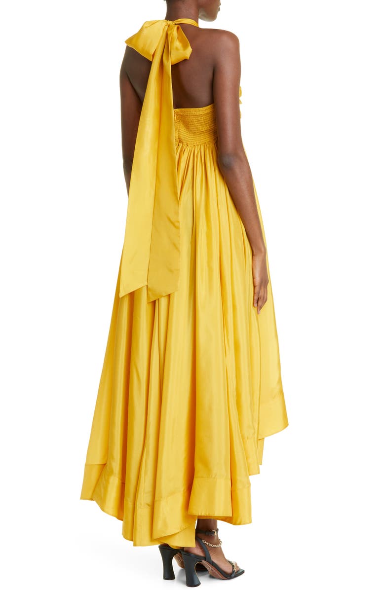 Zimmermann Devi Halter Neck Silk Dress, Alternate, color, 