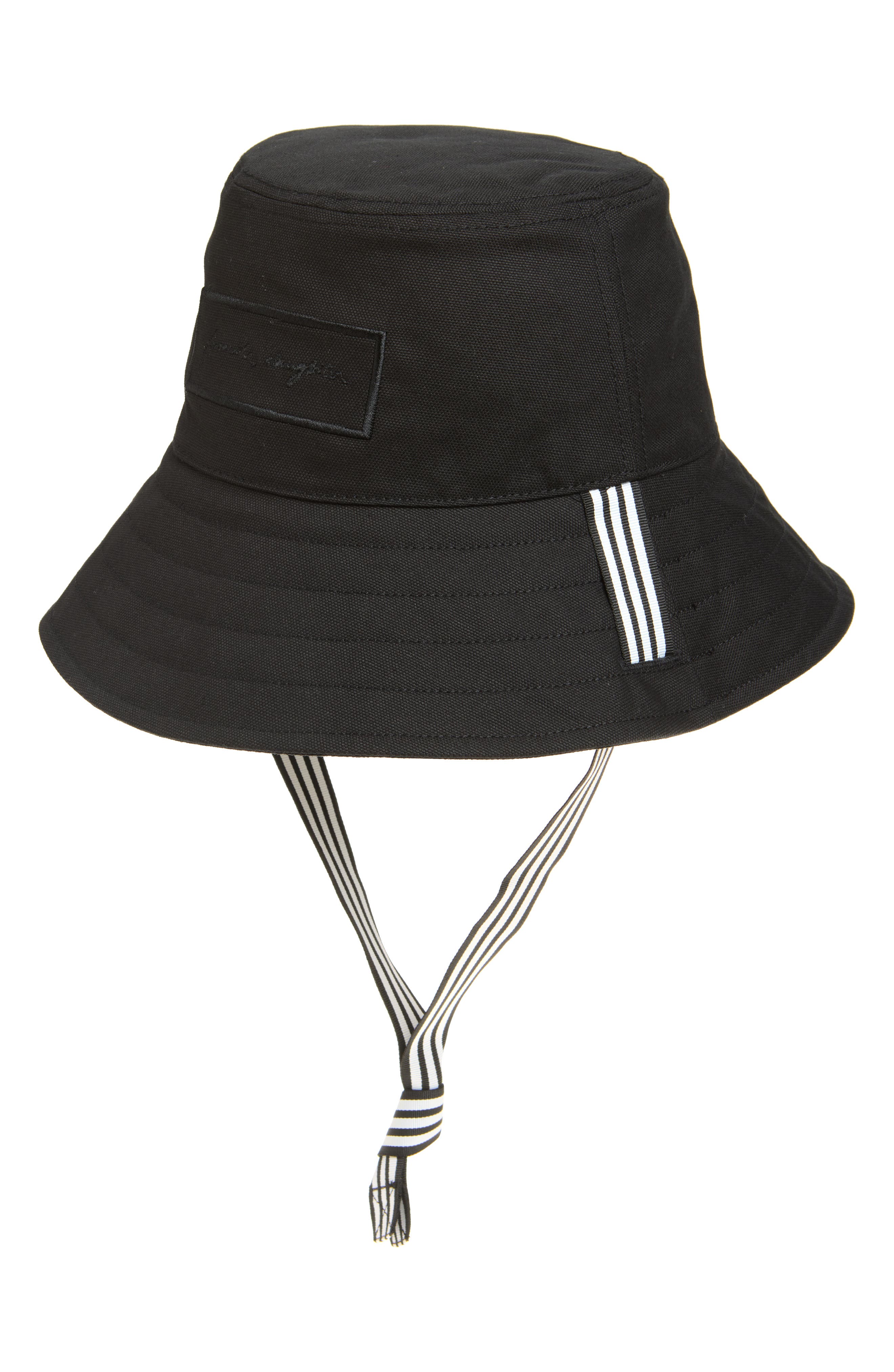 Script Stripe Bucket Hat
