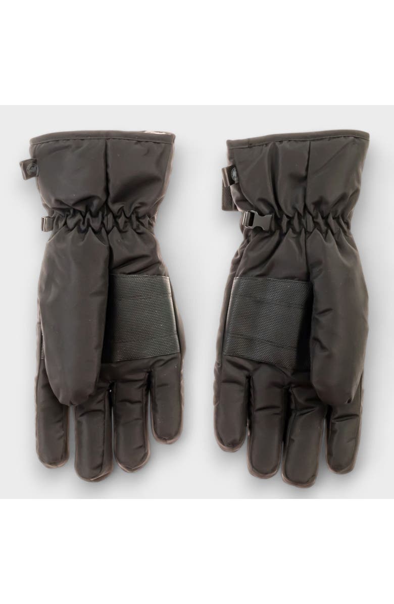 CANADA WEATHER GEAR Men's Ski Gloves with Velcro Strap, Alternate, color, Black