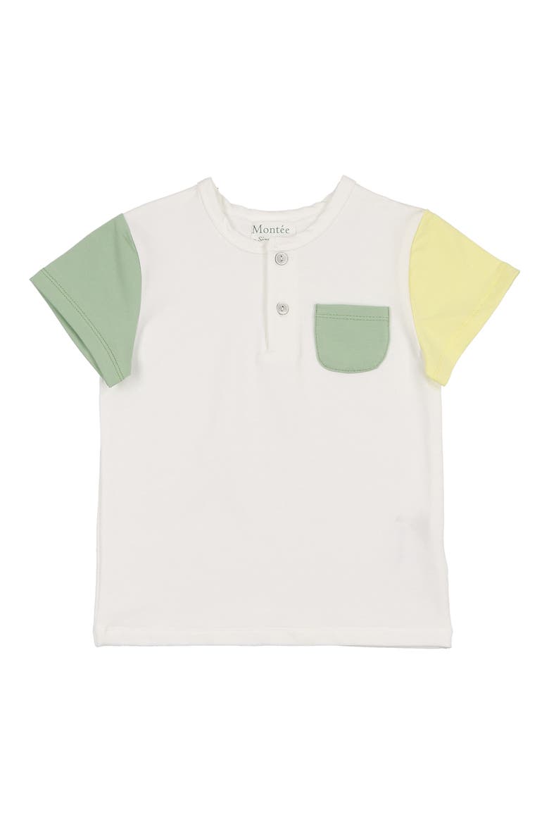 Kids' Sunshine Rainbow Henley, Main, color, SAGE