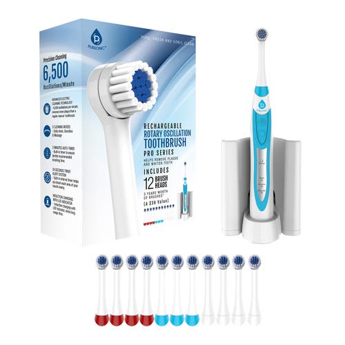 Pursonic Rechargeable Rotary Oscillation Toothbrush Pro Series In White