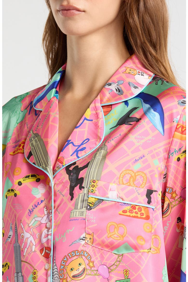 City That Never Sleeps Pajamas, Alternate, color, LIGHT PINK