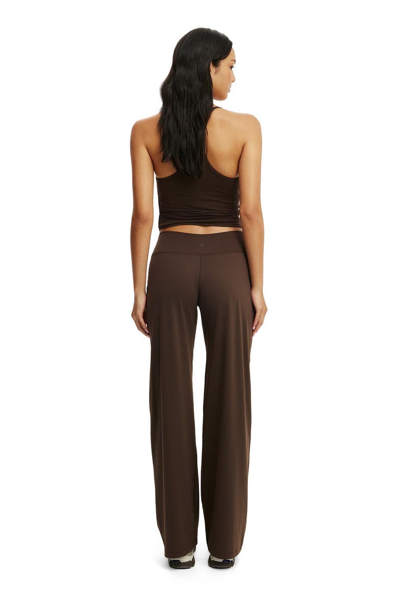 Women's Active Studio Wide Leg Pant, Alternate, color, French Roast