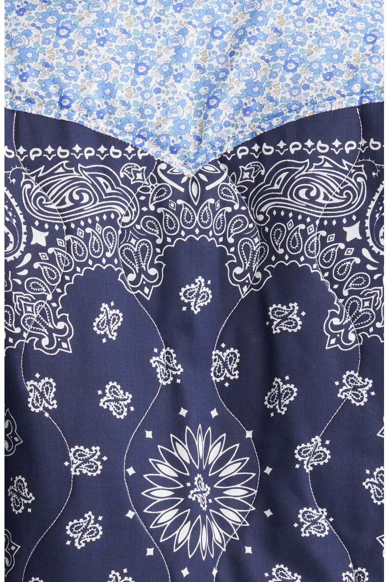 x Liberty London Mixed Print Quilted Jacket, Alternate, color, NAVY