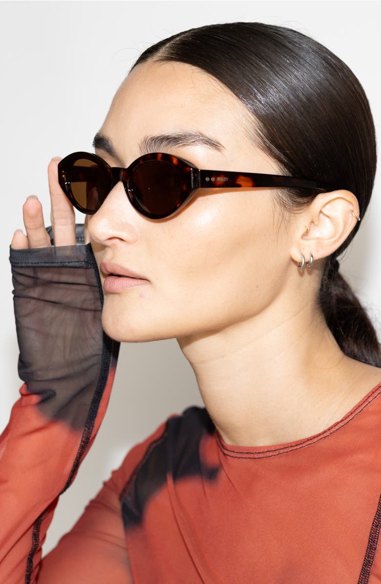 Reality Eyewear The Demi Sunglasses, Alternate, color, Turtle