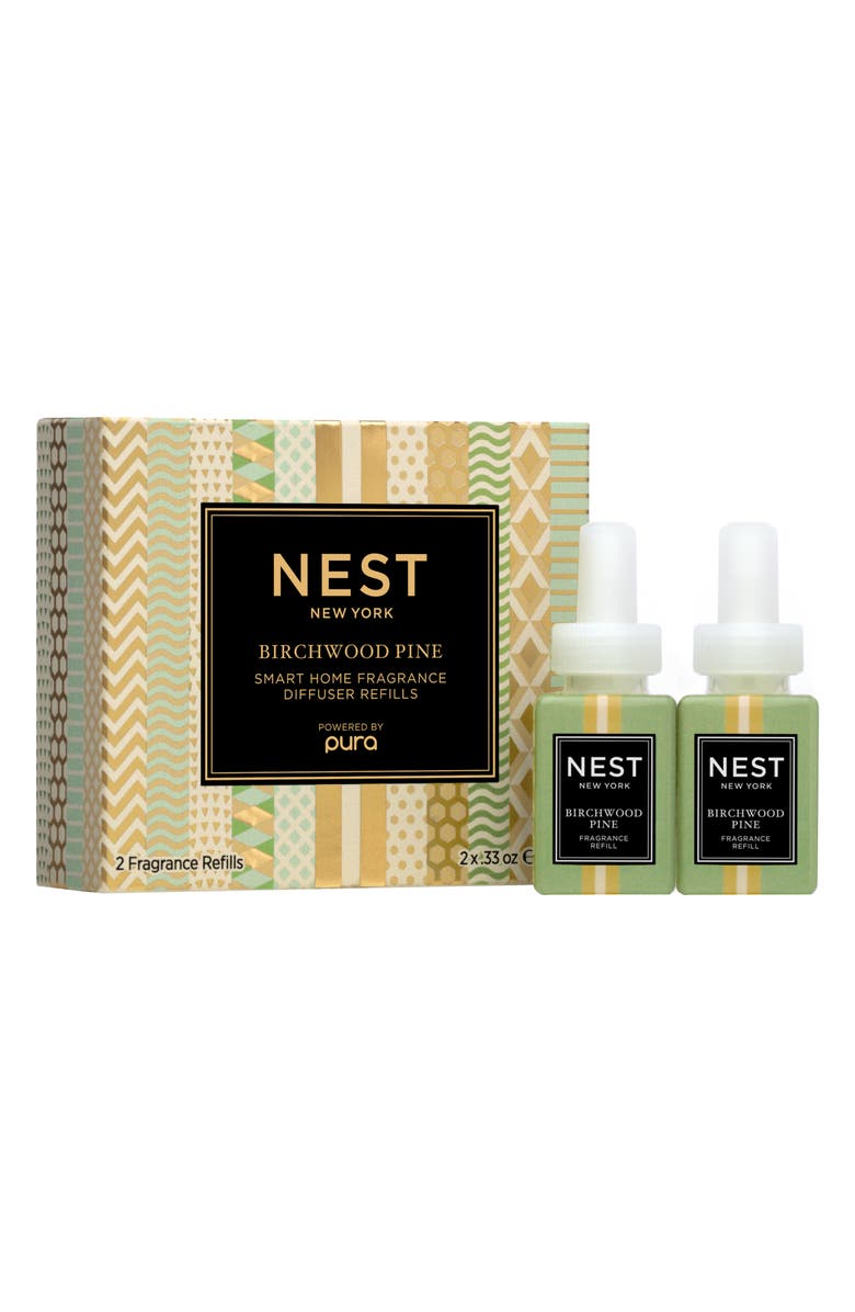 NEST New York Pura Smart Home Birchwood Pine Fragrance Diffuser Refill Duo, Main, color, 