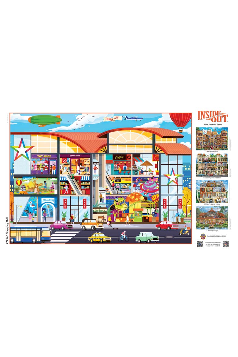 Shopping Mall 1000 Piece Jigsaw Puzzle, Alternate, color, Multicolor