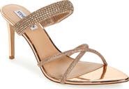 Steve Madden Camina Crystal Strap Slide Sandal