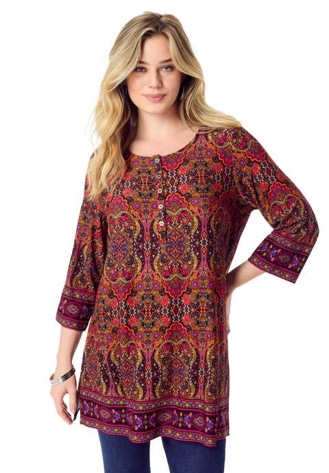 Henley Ultra Drape Tunic (Plus)