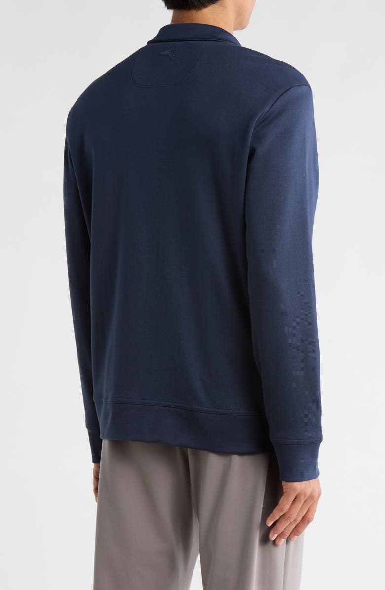 Tommy Bahama Martinique Cotton Zip-Up Jacket, Alternate, color, Ocean Deep