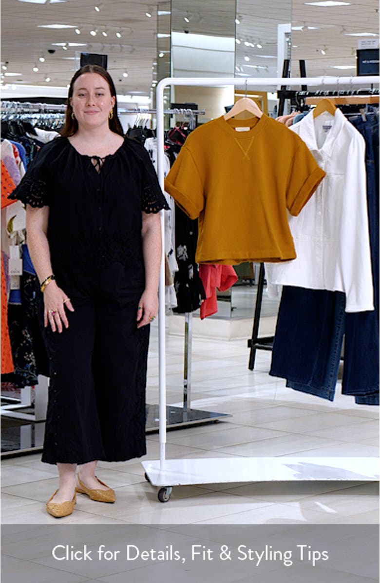 Cove Short Sleeve Cotton Sweatshirt, sales video thumbnail