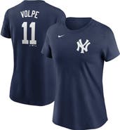 Nike Women's Nike Anthony Volpe Navy New York Yankees Fuse Name & Number T-Shirt