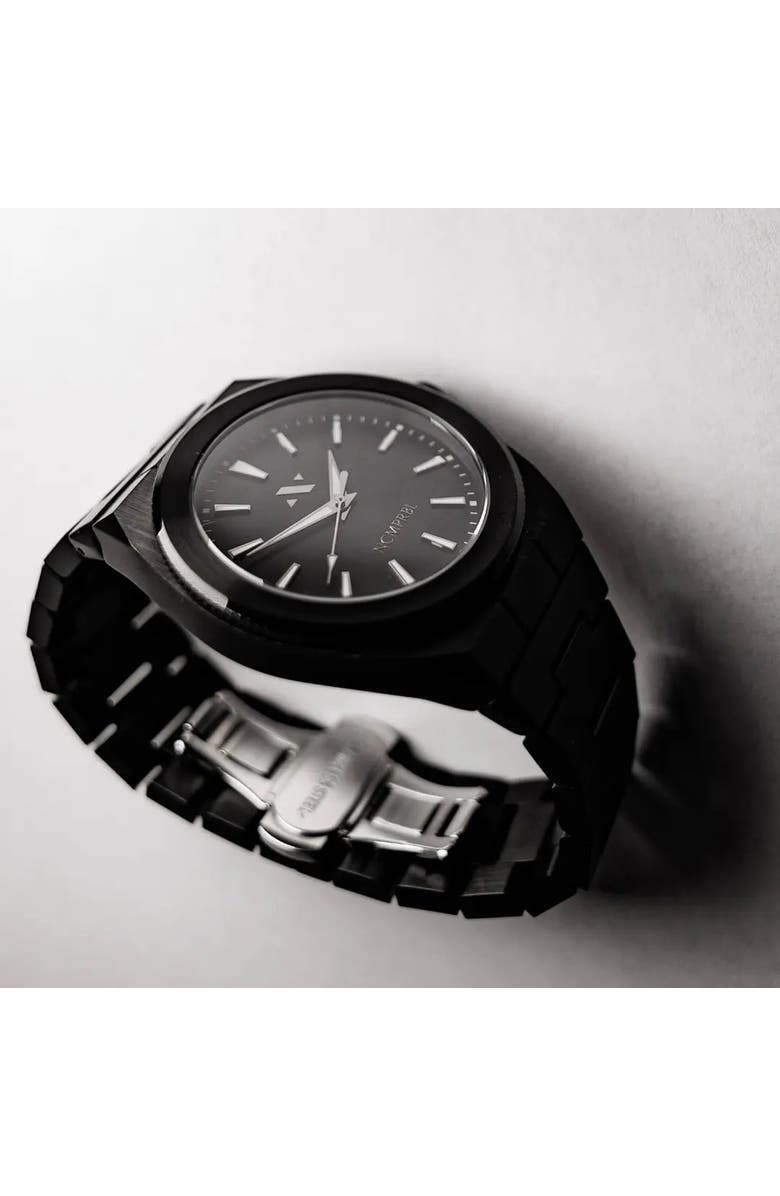 NCMPRBL Elevate Link Phantom Bracelet Watch, 42MM, Alternate, color, Black/Silver