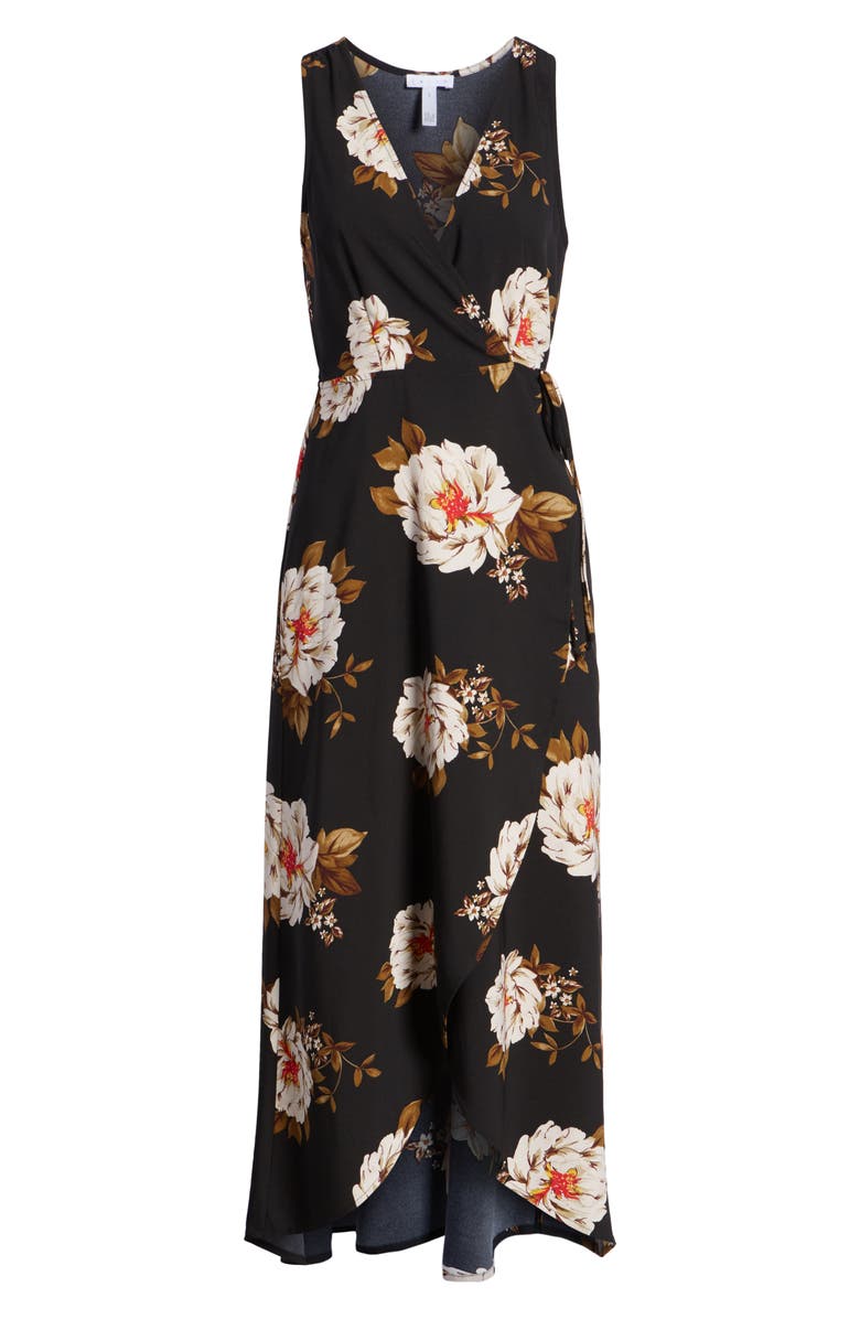 Leith Floral Wrap Dress, Alternate, color,