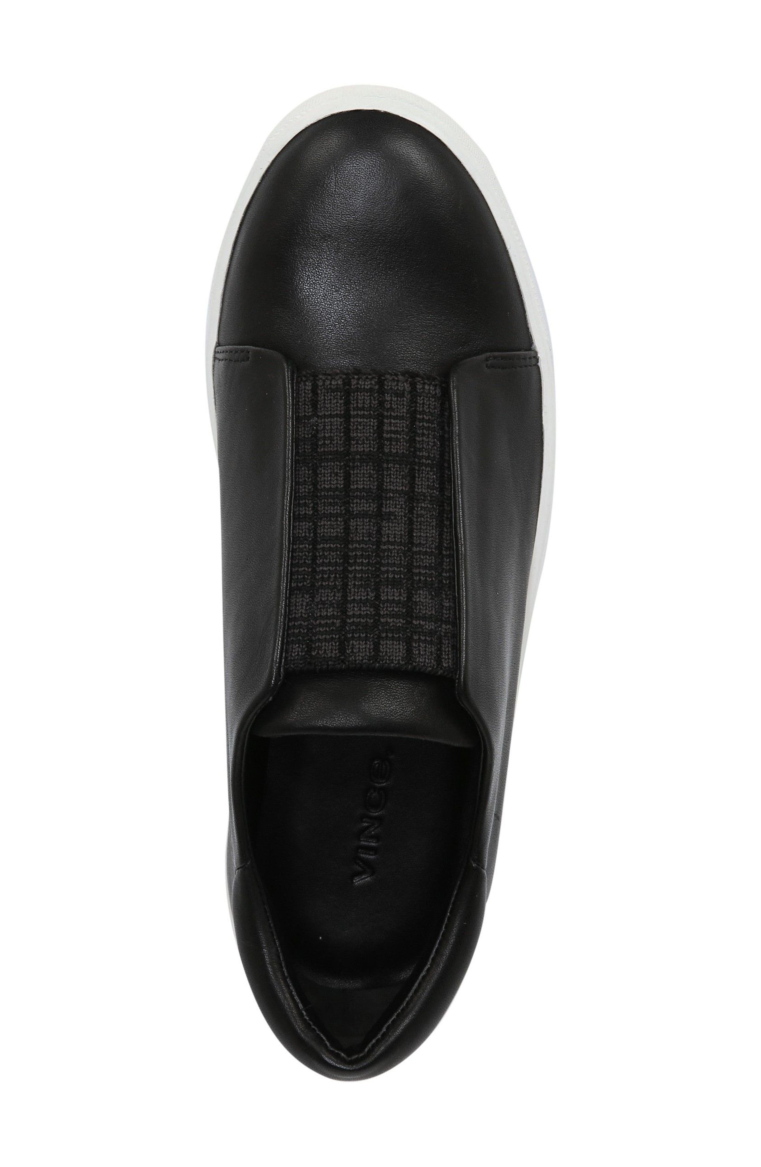 Cantara Slip-On Sneaker, Alternate, color, BLACK/ GREY LEATHER