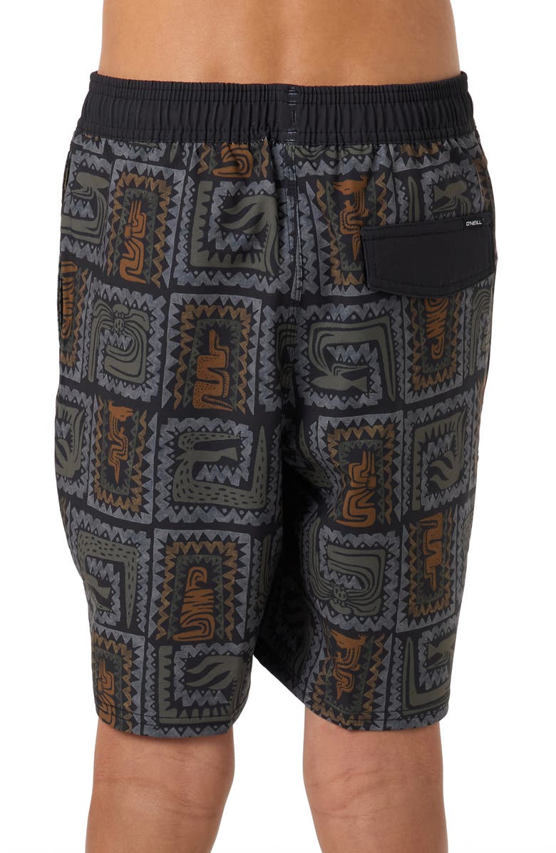 O'Neill Kids' Hermosa Swim Trunks, Alternate, color, Black