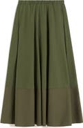 MM by Max Mara Ribes Mixed Media Maxi Dress