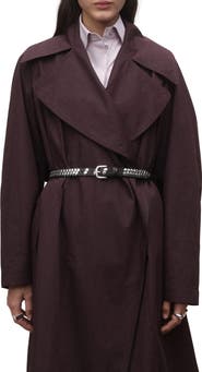 MANGO Stud Leather Belt