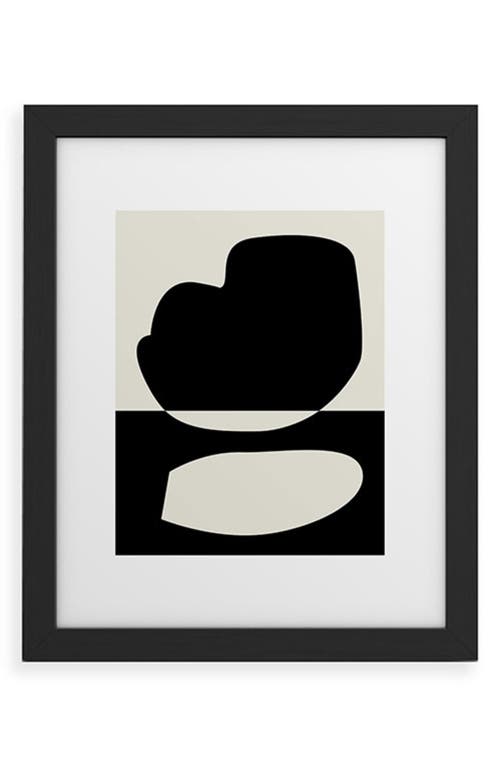 Deny Designs Reverse 01 Framed Art Print in Black Frame 18X24 