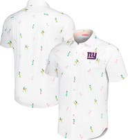 Tommy Bahama Men's Tommy Bahama White New York Giants Nova Wave Flocktail Button-Up Shirt