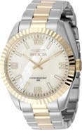 INVICTA Specialty Mother of Pearl Quartz Watch, 43mm