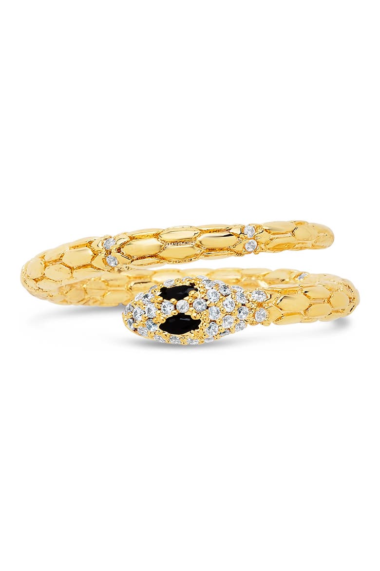 Sterling Forever 14K Gold Plated Open Textured Snake Ring (Women ...