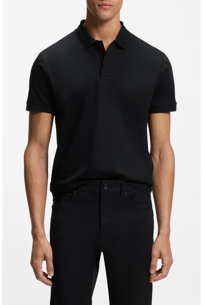 Spirit Cotton Polo, Main, color, BLACK
