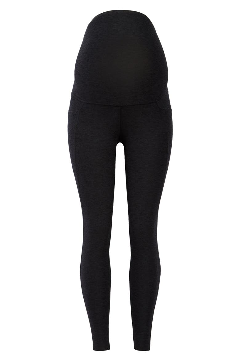 Out of Pocket High Waist Maternity Leggings, Alternate, color, DARKEST NIGHT