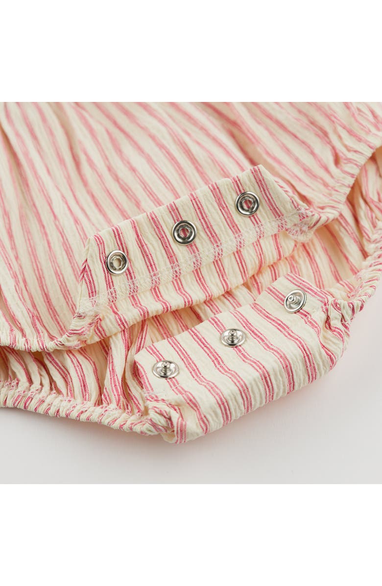 oh baby! Stripe Harriet Romper, Alternate, color, Red Cherry