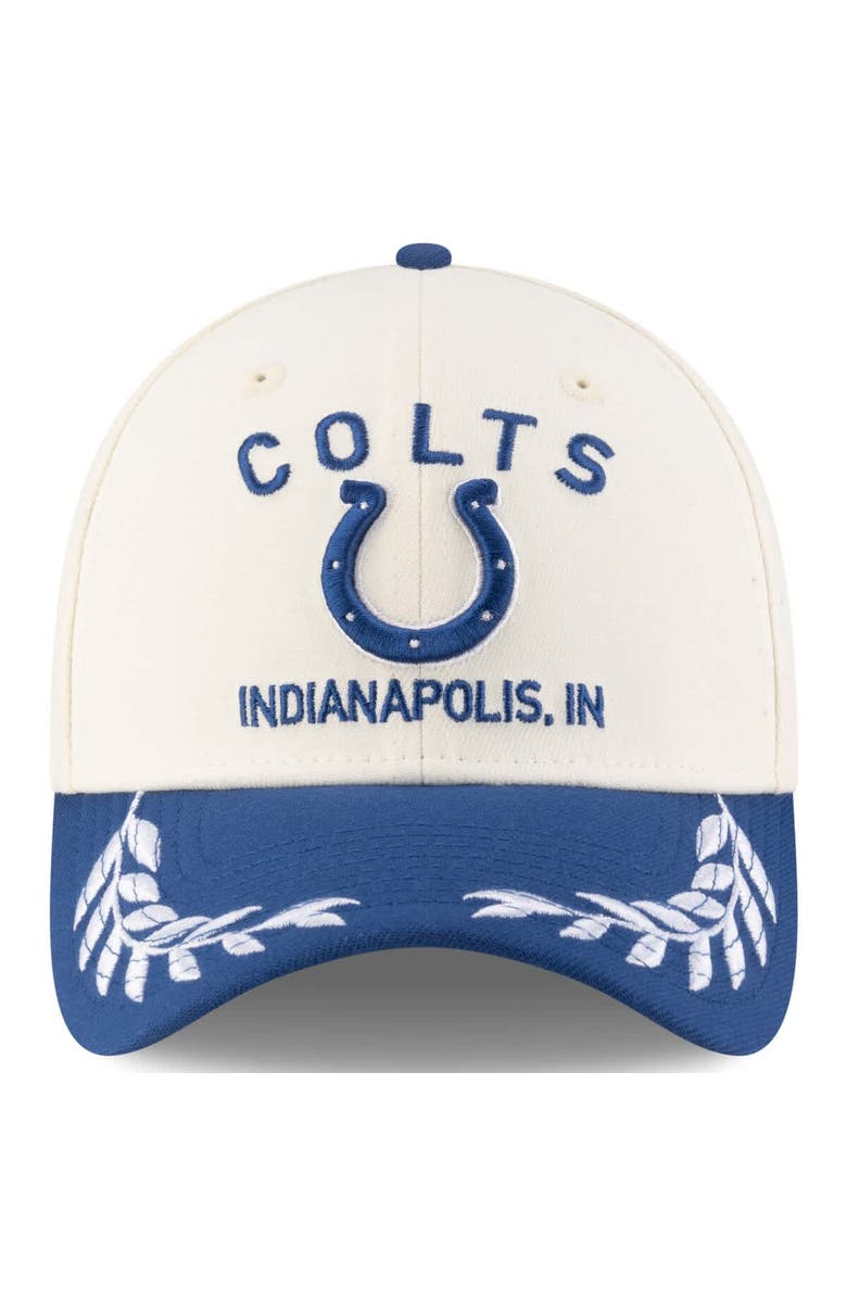 New Era Men's New Era Cream/Royal Indianapolis Colts 2025 NFL Draft 39THIRTY Flex Hat, Alternate, color, Cream