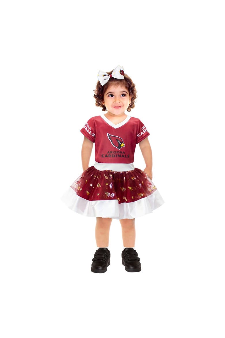 Girls Toddler Cardinal Arizona Cardinals Tutu Tailgate Game Day V-Neck Costume, Main, color, Cardinal