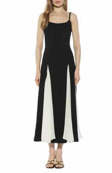 Alexia Admor Corvin Colorblock Godet Maxi Dress