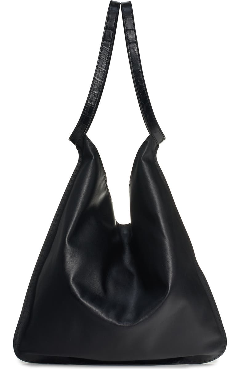 TOM FORD Large Calfskin Leather Bucket Bag, Alternate, color,