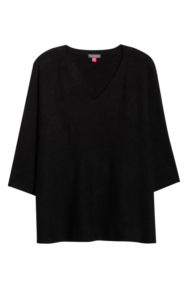 Vince Camuto Dolman Sleeve Sweater, Alternate, color, Rich Black