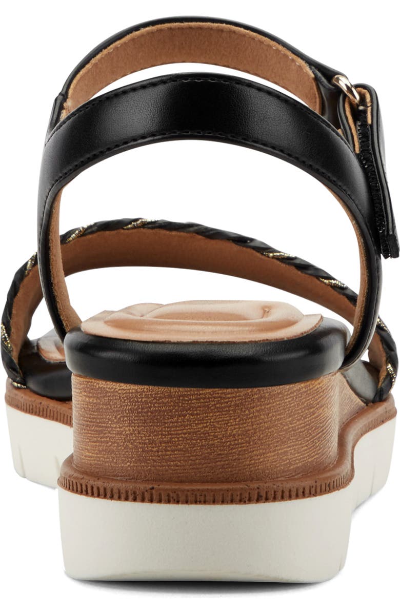 Easy Spirit Edythe Wedge Sandal, Alternate, color, Black