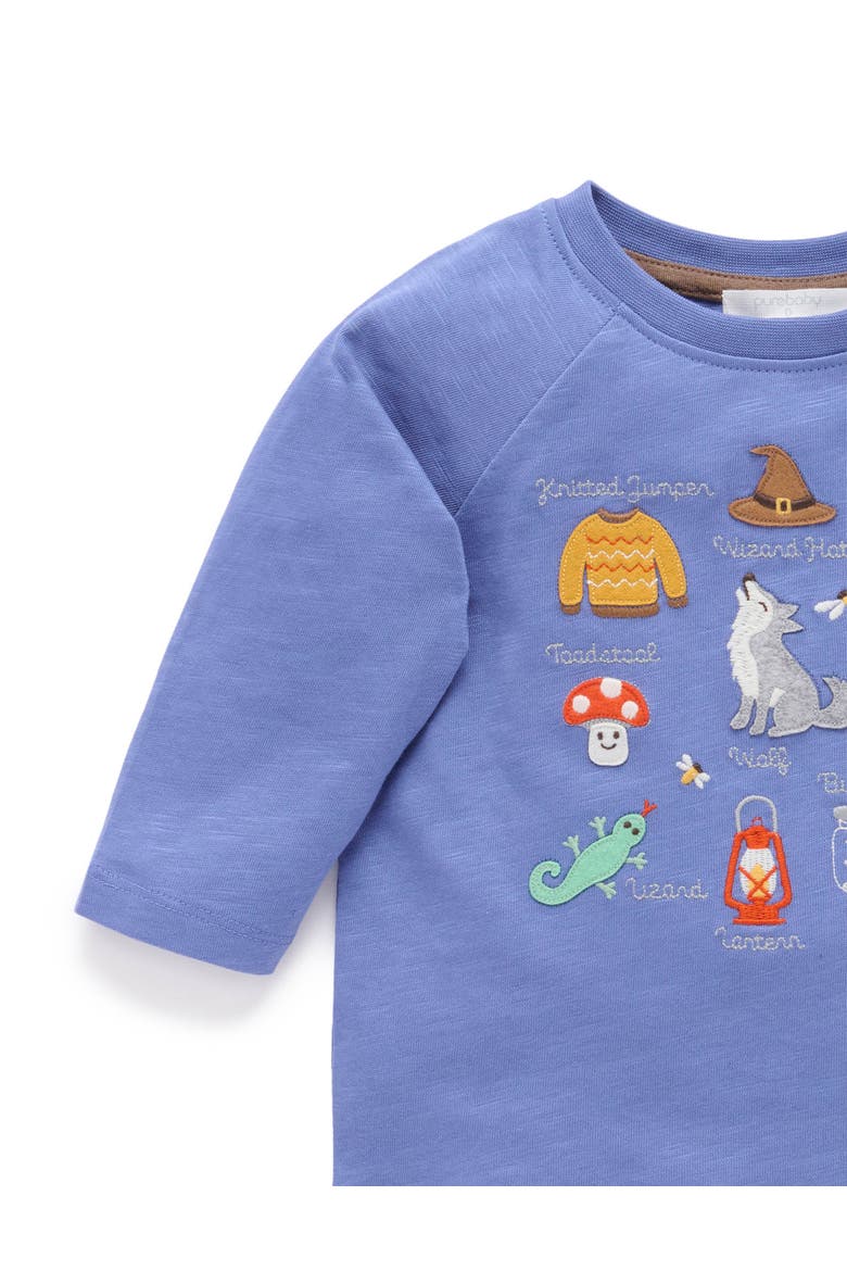 Magic Forest Long Sleeve Tee, Alternate, color, Saphire
