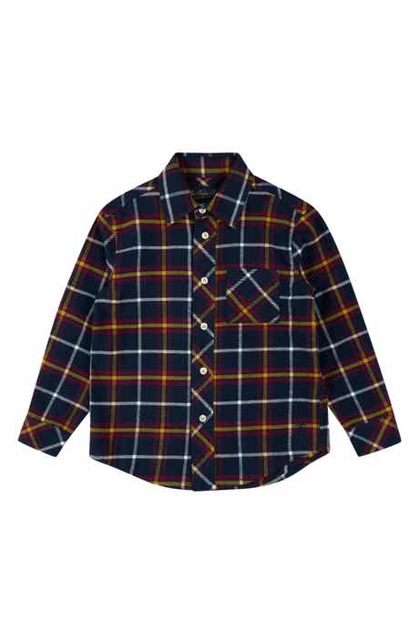 Brooks Brothers Kids' Plaid Flannel Button-Up Shirt