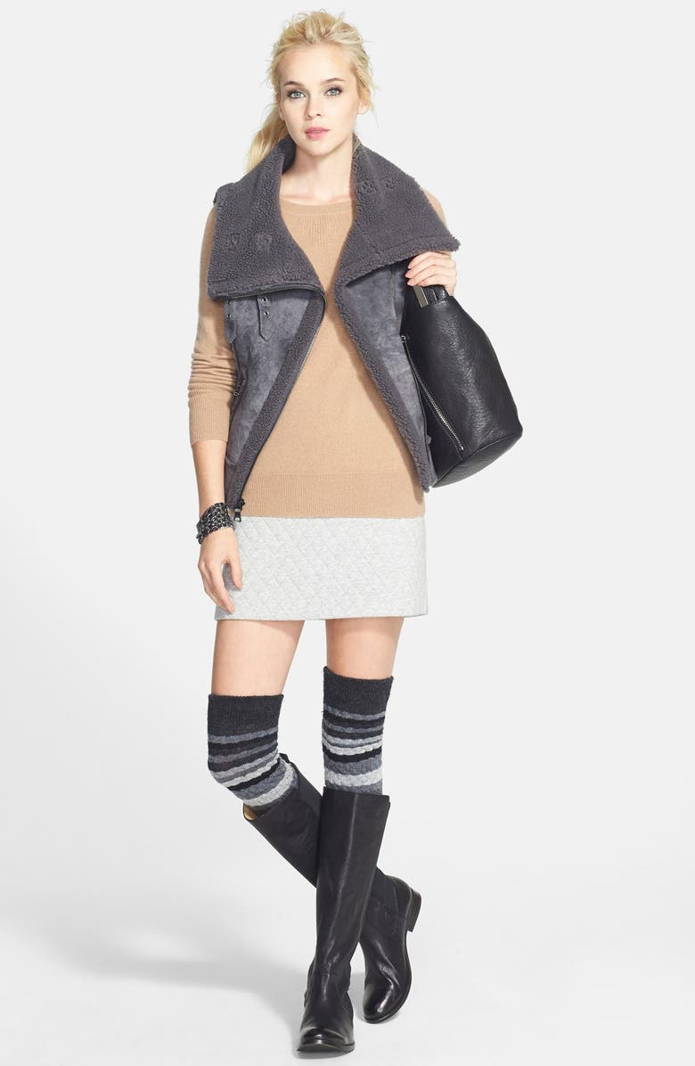 Halogen<sup>®</sup> Leather Shorts, Main, color,