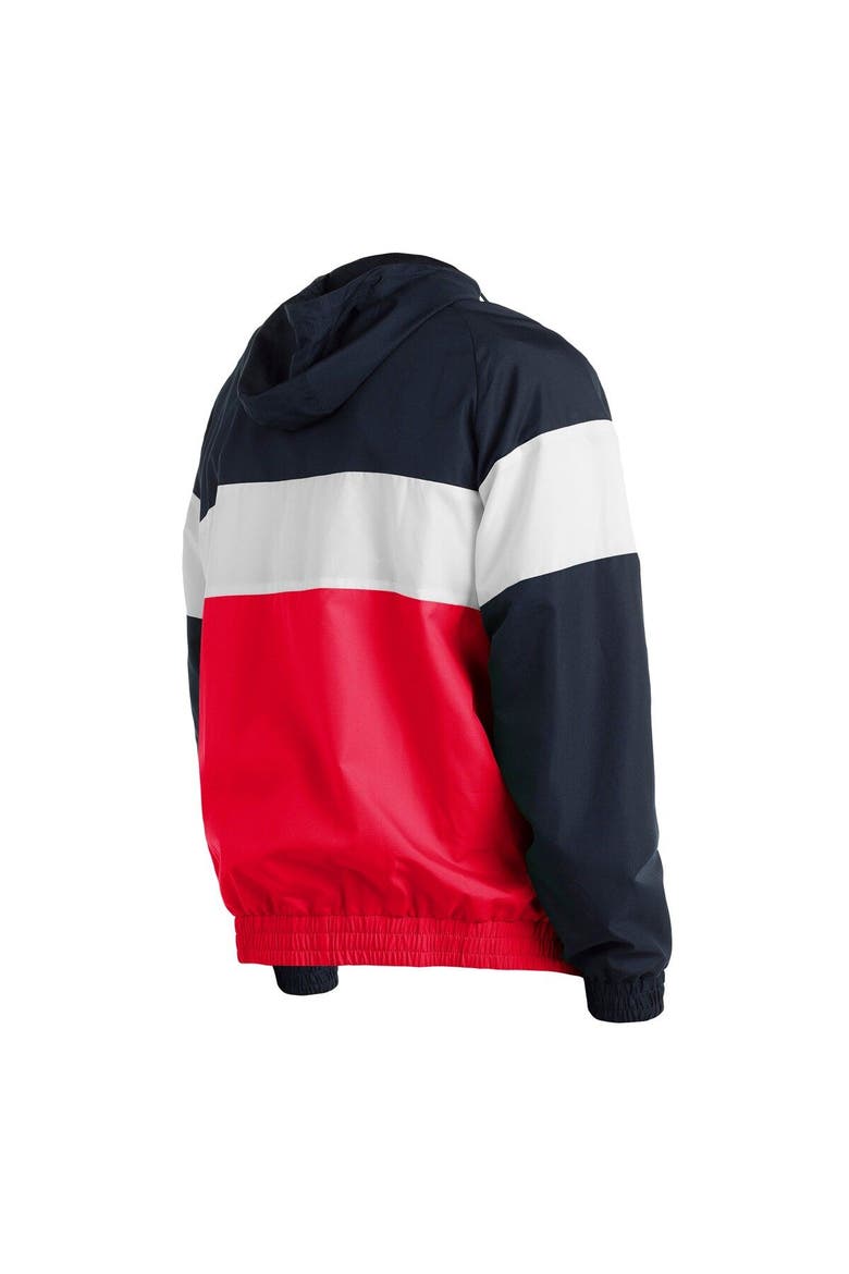 Men's New Era Red Chicago White Sox Raglan Quarter-Zip Hoodie, Alternate, color, Red