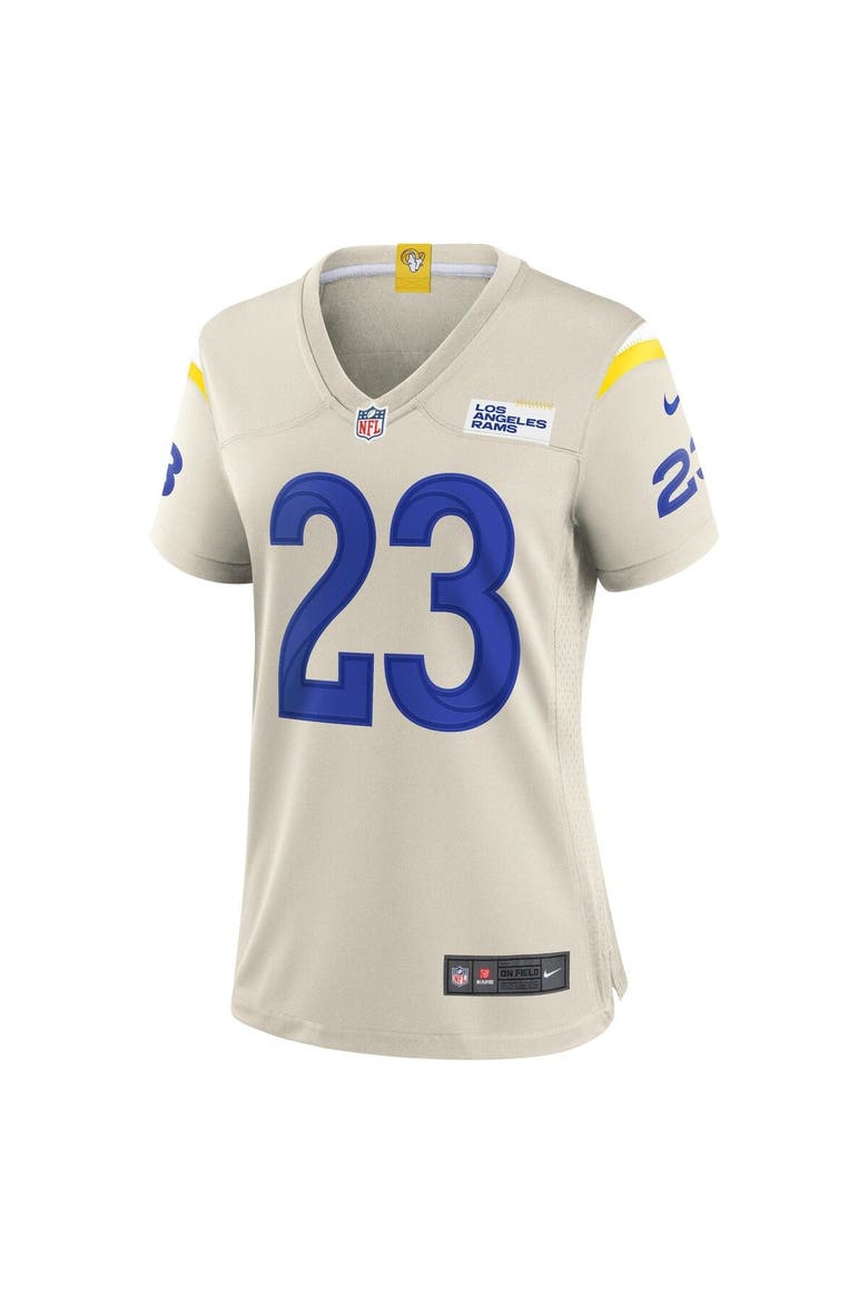 Women's Nike Cam Akers Bone Los Angeles Rams Game Jersey, Alternate, color, Cream