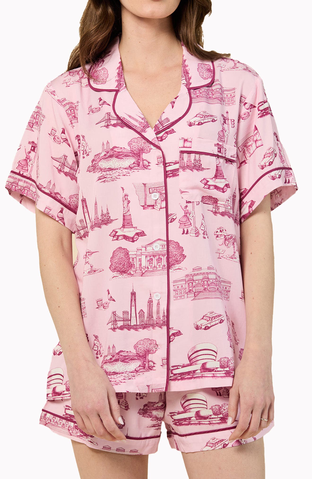 Katie Kime New York Toile Short Pajamas