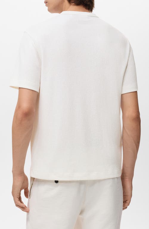 Mango Fine Knit T-shirt In White