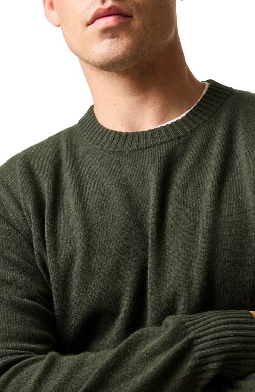 Rodd & Gunn Stewart Island Wool & Cahsmere Crewneck Sweater In Green