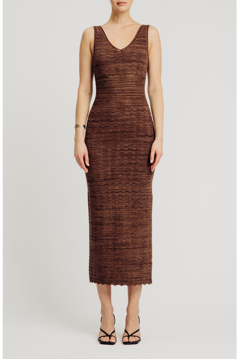 Mindy Sleeveless Knit Dress, Main, color, COCO MARL