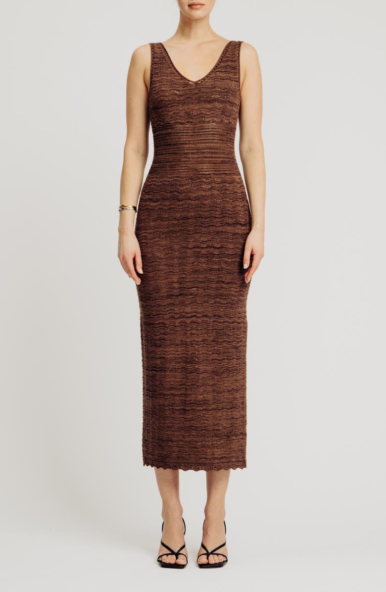 Torn by Ronny Kobo Mindy Sleeveless Knit Dress, Main, color, Coco Marl