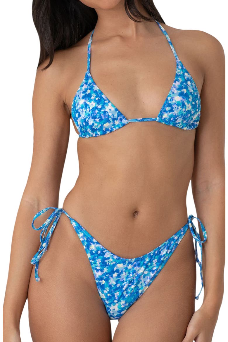 Maria Top, Alternate, color, Aqua Floral