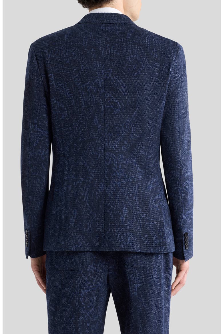 Roma Paisley Jersey Sport Coat, Alternate, color, PRINTED BLUE BASE