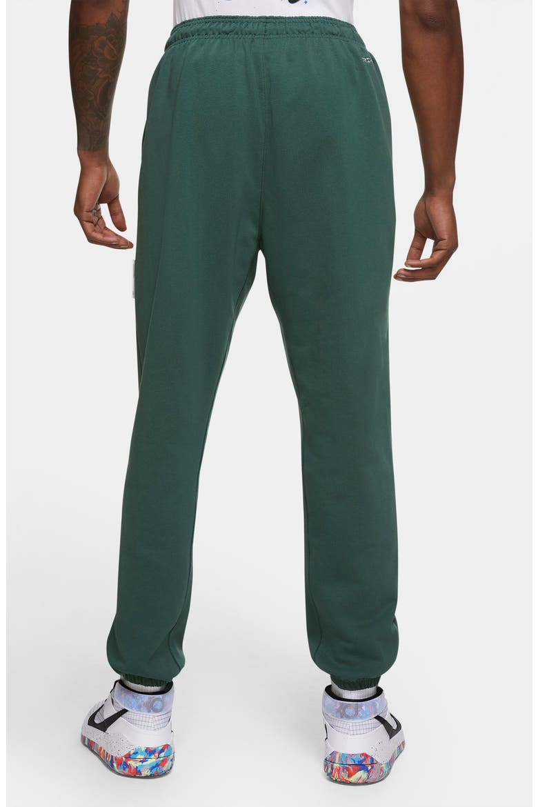 Dri-FIT Standard Issue Basketball Pants, Alternate, color, NOBLE GREEN/ PALE IVORY
